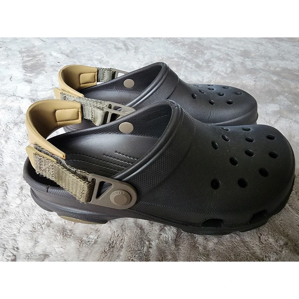 Crocs Classic All-Terrain Clog Espresso Brown Mens 5/Womens 7 Adjustable Strap